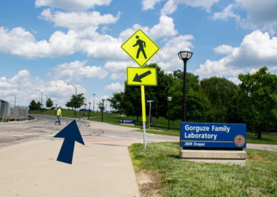 The intersection of Hayward Ave and Draper Dr.